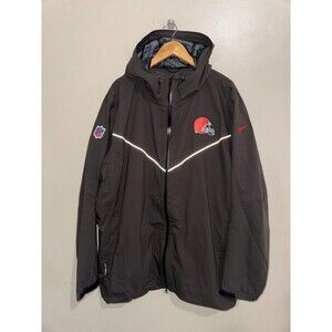 Nike NFL Cleveland Browns Team Issue PE Storm FIT Rain Sideline Jacket Mens 3XL
